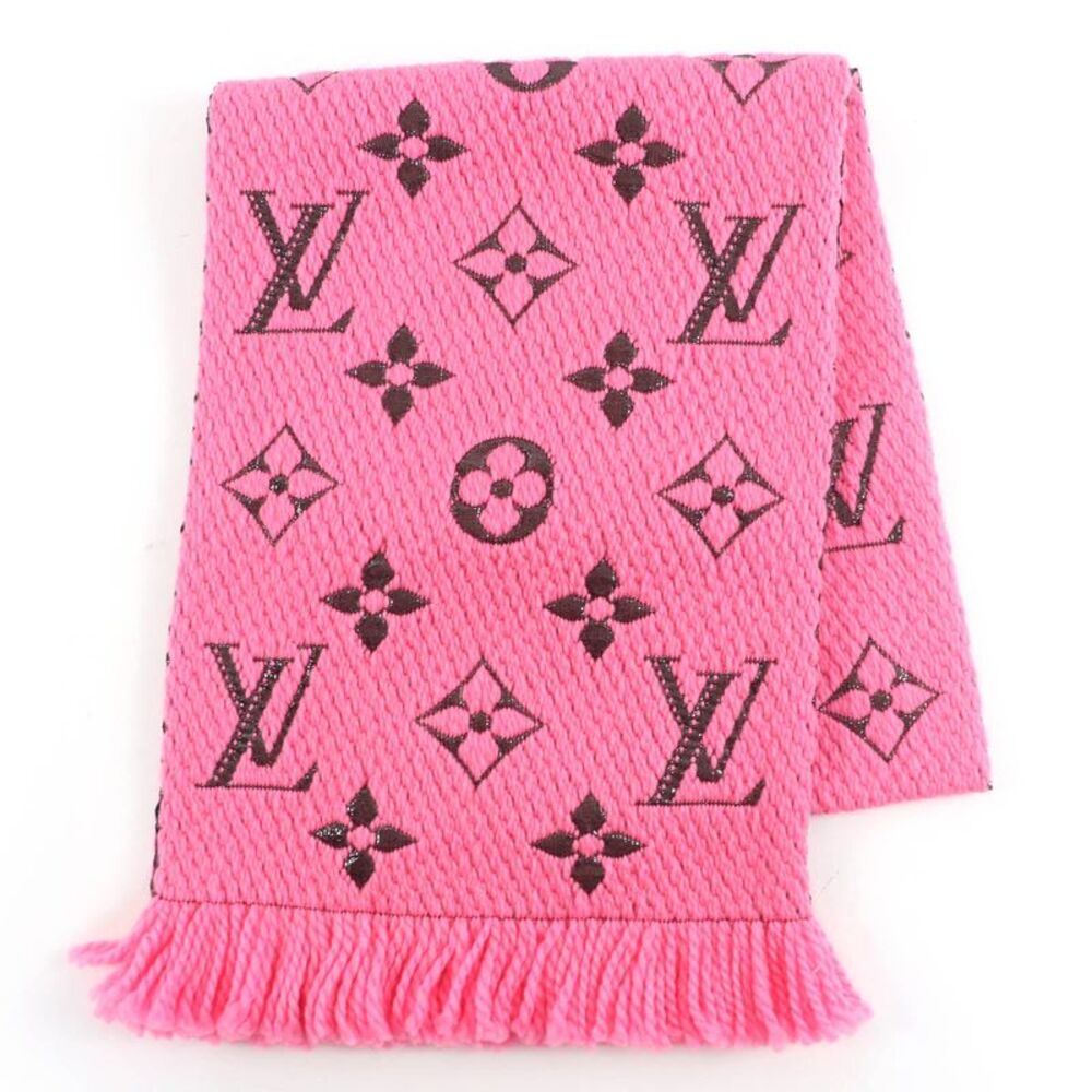 Louis Vuitton Escalp Logo Mania Shine Virgin Wool Scarf
